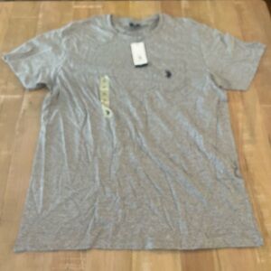 U.S. Polo Assn. Heather Gray Short Sleeve Crew Tee